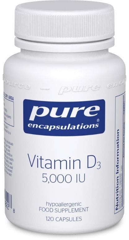 Pure Encapsulations Vitamin D3 5000IU 120 Capsules