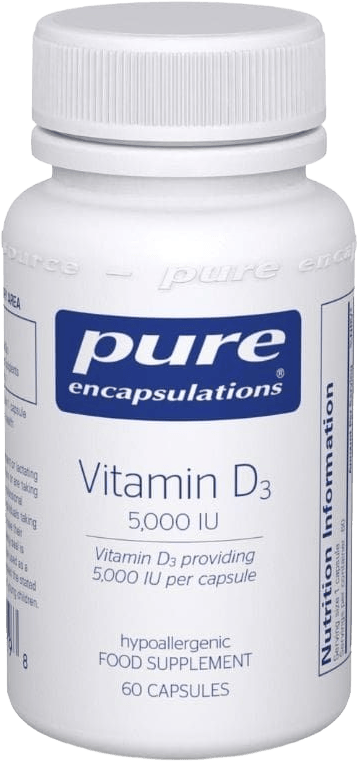 Pure Encapsulations Vitamin D3 5000IU 60 Capsules