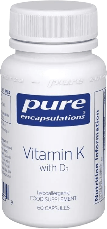Pure Encapsulations Vitamin K with D3 60 Capsules