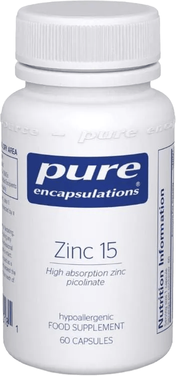 Pure Encapsulations Zinc 15 60 Capsules