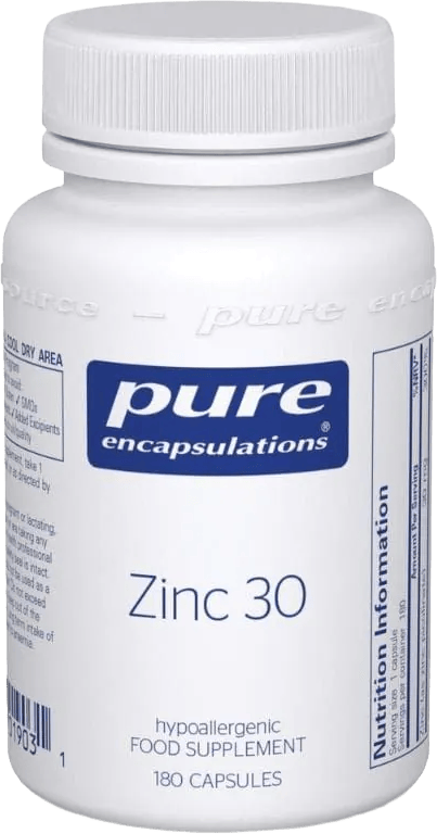 Pure Encapsulations Zinc 30 180 Capsules