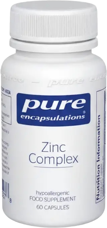 Pure Encapsulations Zinc Complex 60 Capsules