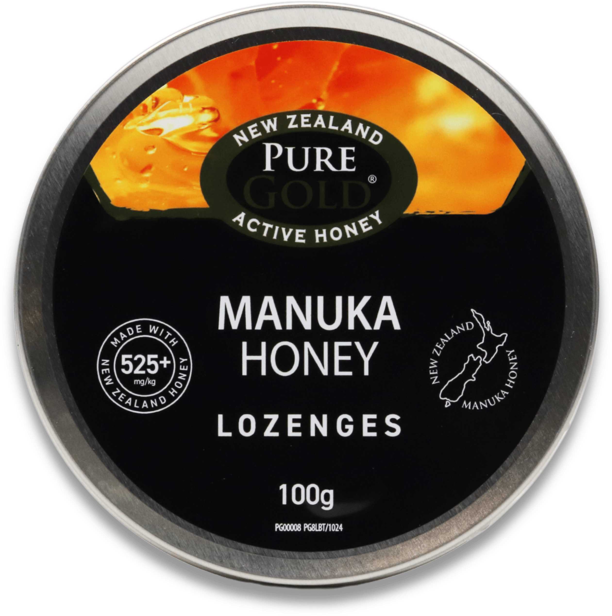 Pure Gold Premium Select 525+mg Manuka Honey Lozenges 100g
