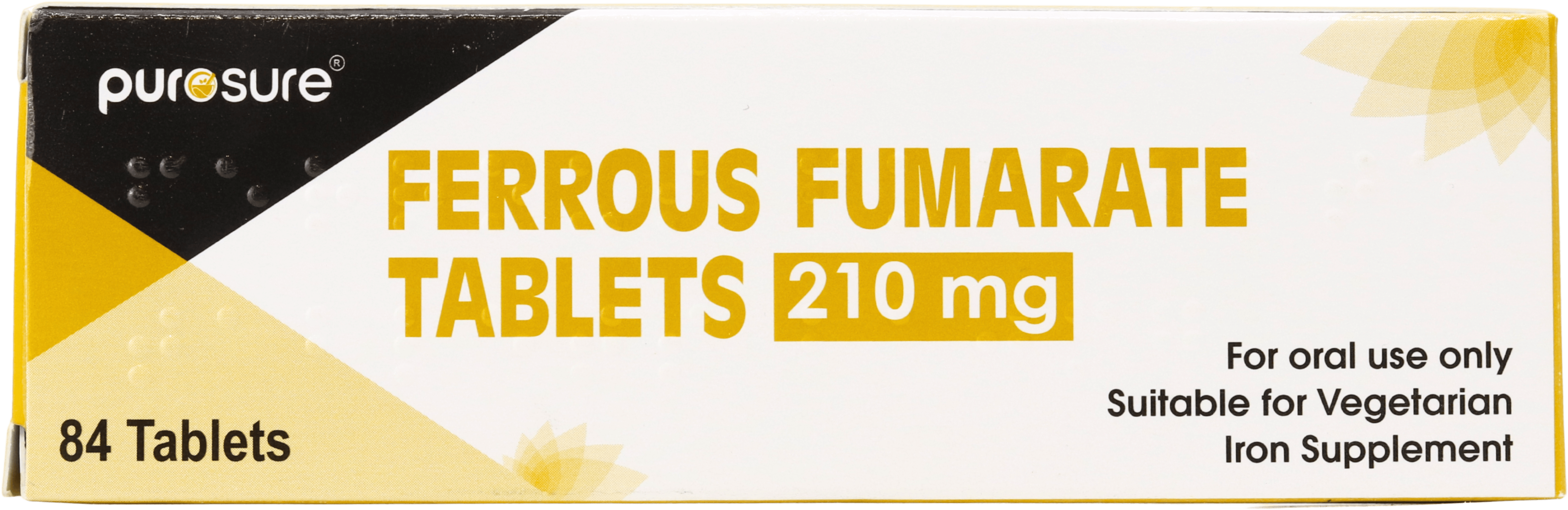 Purosure Ferrous Fumarate 210mg 84 Tablets