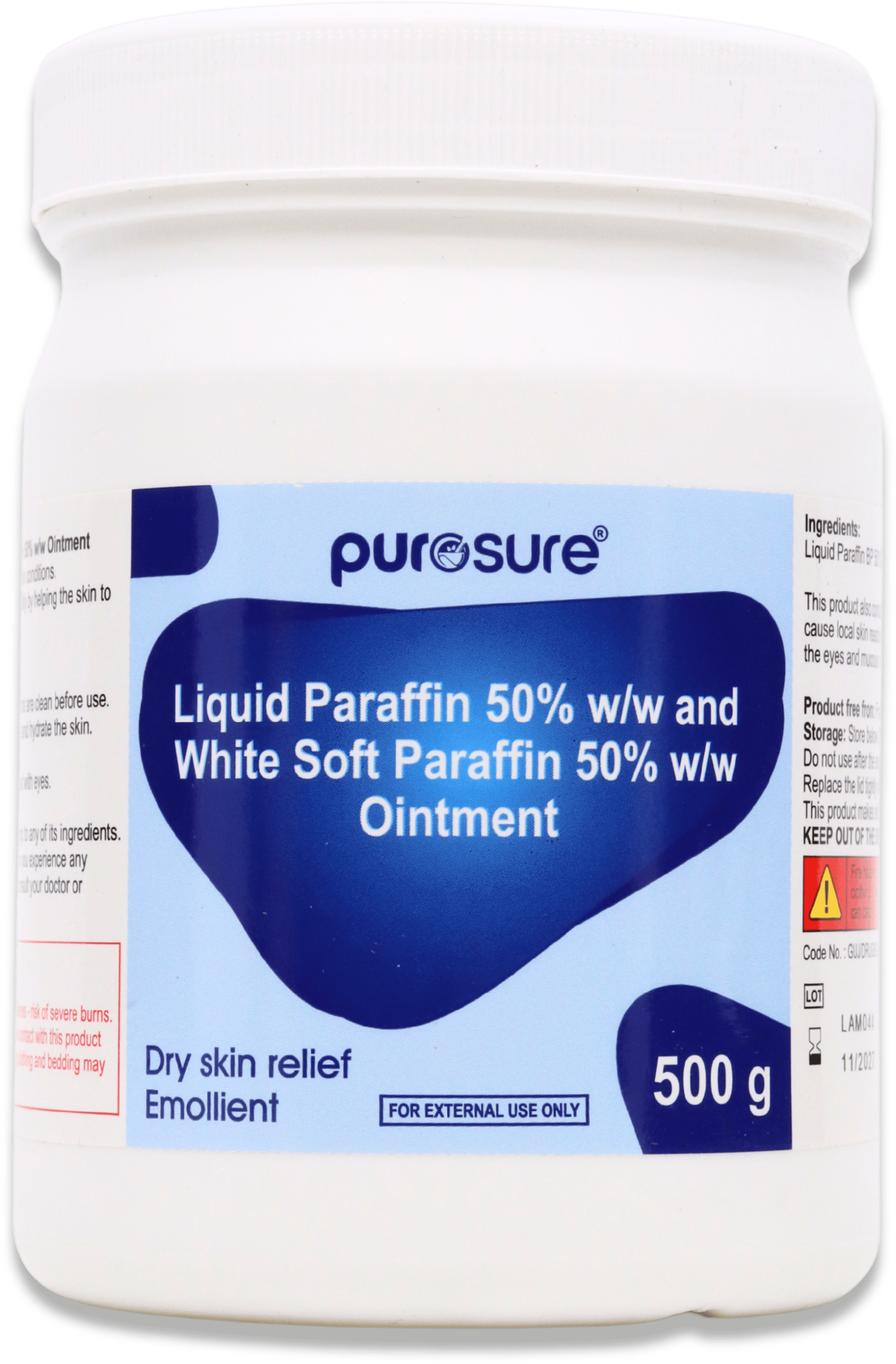 Purosure Paraffin 50:50% w/w Ointment 500g