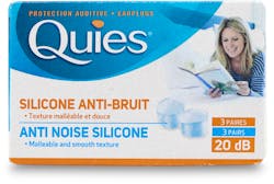 Quies Ear Plugs Silicone Noise Reduction 3 Pairs