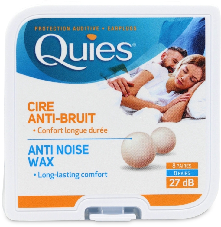 Quies Earplugs Pure Wax 8 Pairs
