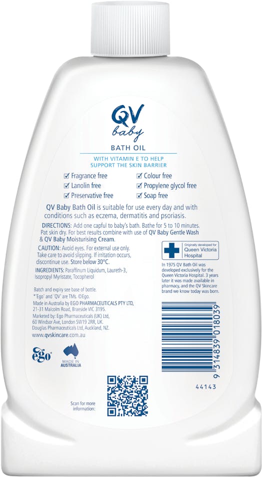 QV Baby Bath Oil 500ml - 2