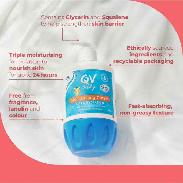 QV Baby Moisturising Cream 500g Pump - 4