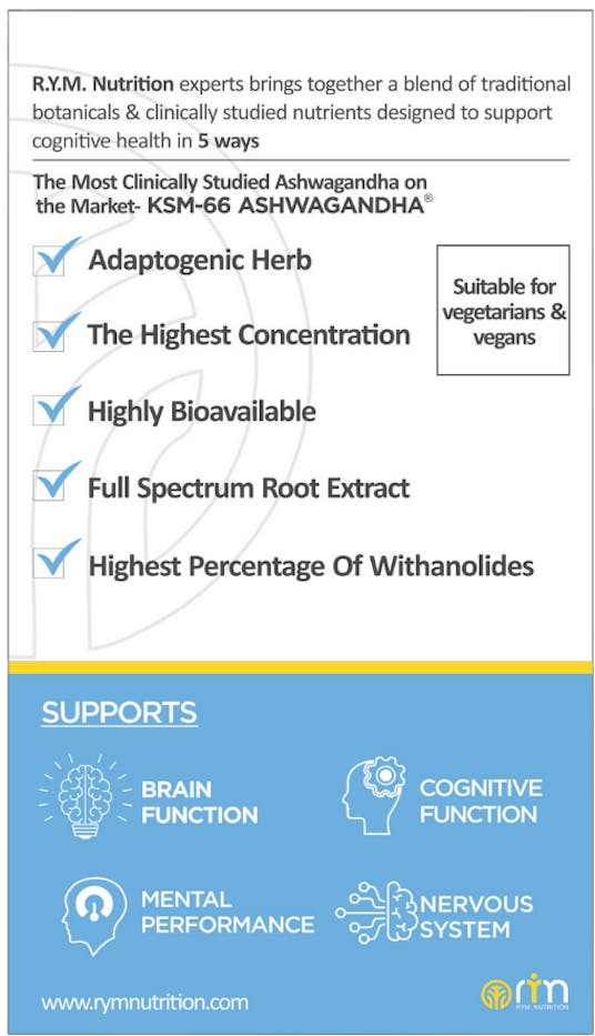 R.Y.M. KSM-66 Ashwagandha 600mg - 2