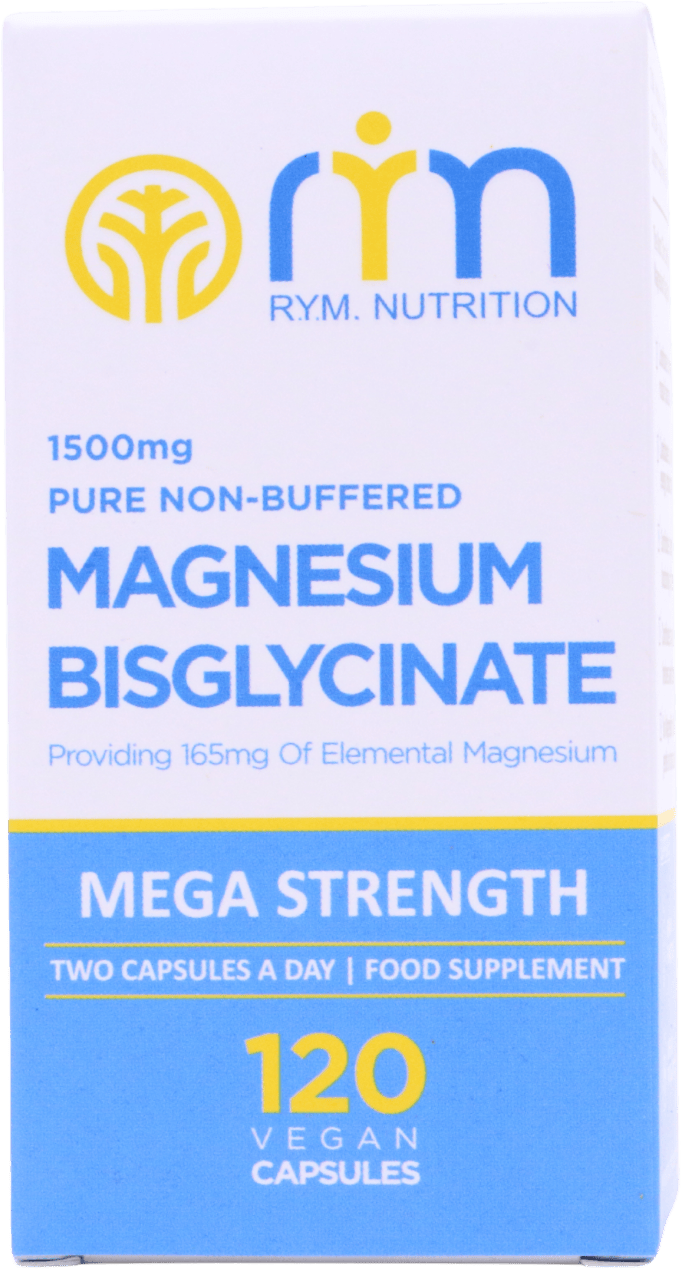 R.Y.M. Magnesium Bisglycinate 1500mg 120 Capsules