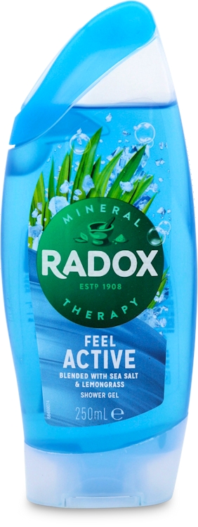 Photos - Shower Gel Radox Feel Active Sea Salt & Lemongrass  250ml 