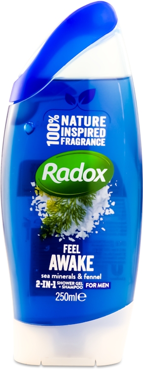 Photos - Shower Gel Radox Feel Awake 2-In-1 + Shampoo 250ml 