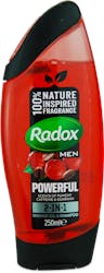 Radox Men Powerful Caffeine & Guarana-2-In-1 Shower Gel & Shampoo 250ml
