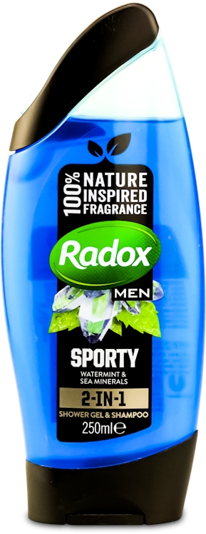 Photos - Shower Gel Radox Men Sporty 2-In-1  & Shampoo 250ml 
