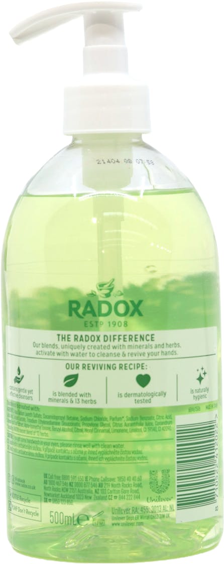 Radox Portect & Refresh Antibacterial Handwash 500ml - 2