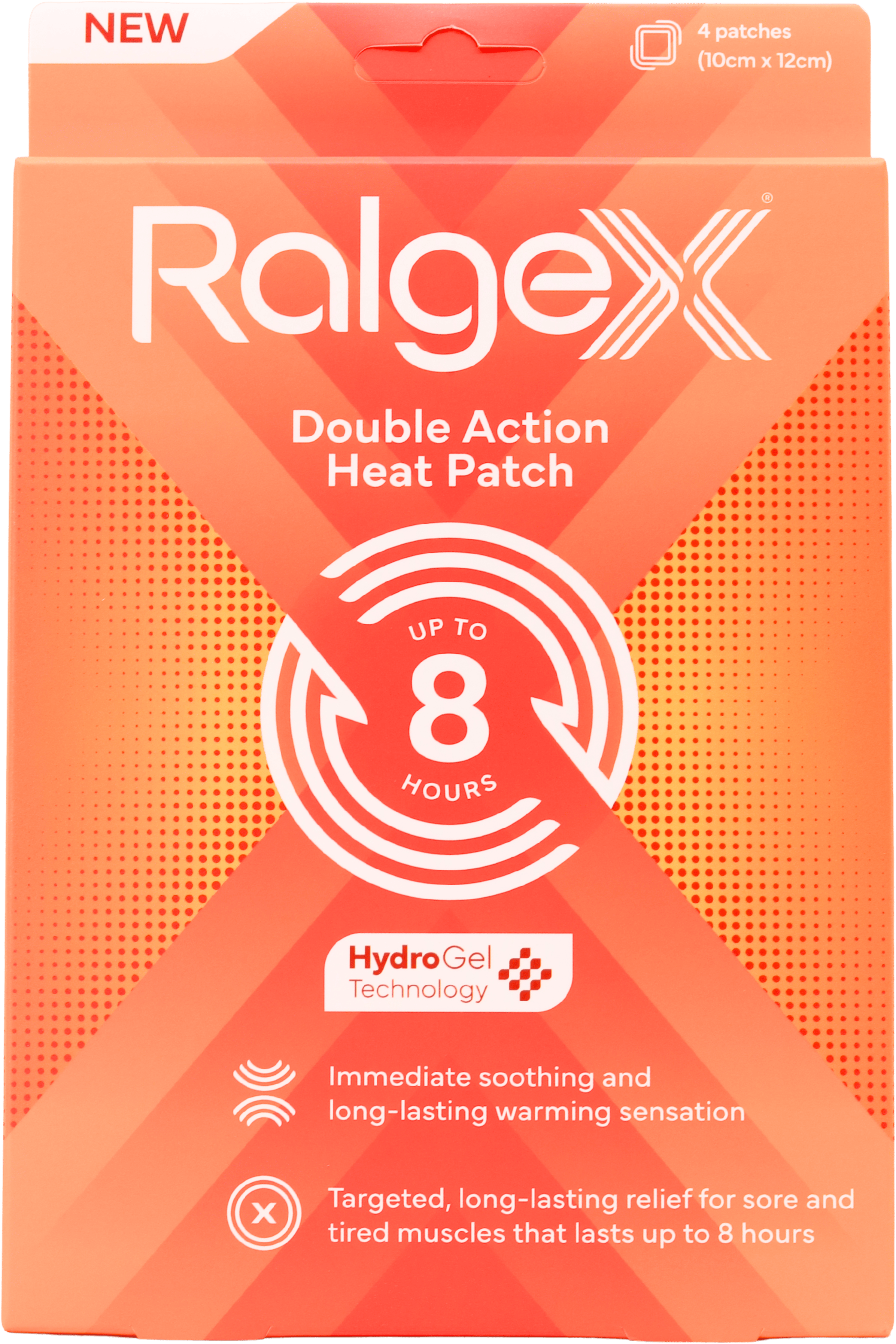 Ralgex Double Action Pain Relief 4 Patches