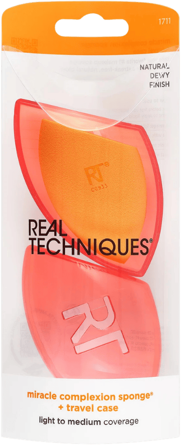 Real Techniques Miracle Complexion Sponge Makeup Blender + Travel Case