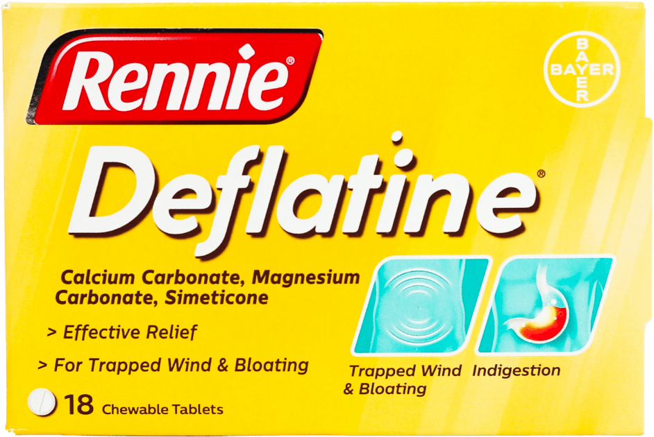 Rennie Deflatine 18 Tablets