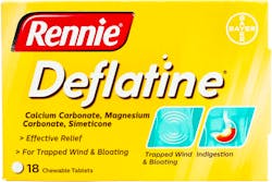 Rennie Deflatine 18 tablets