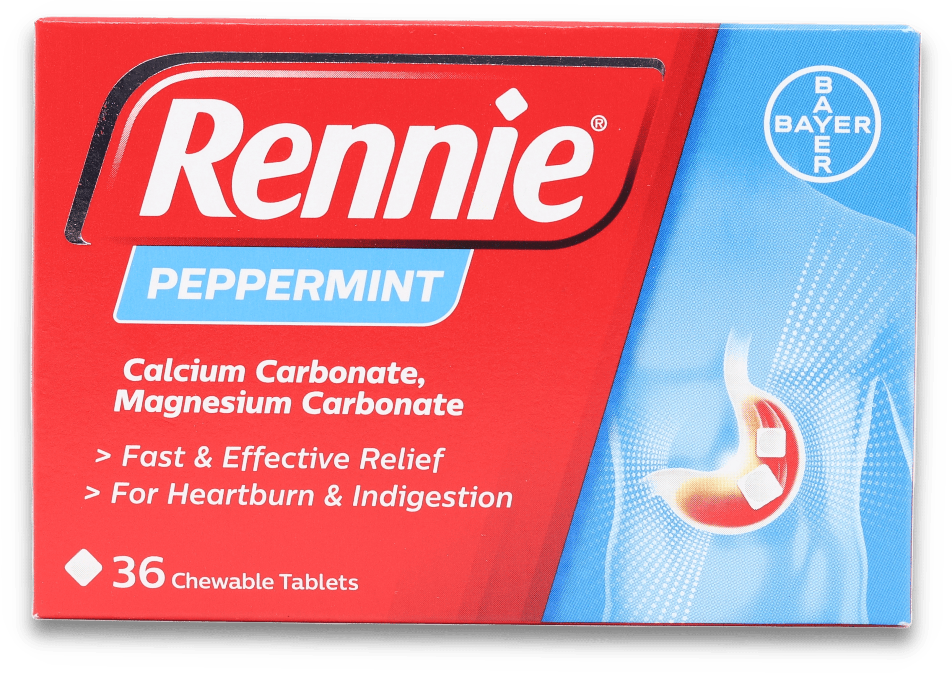 Rennie Peppermint 36 Chewable Tablets