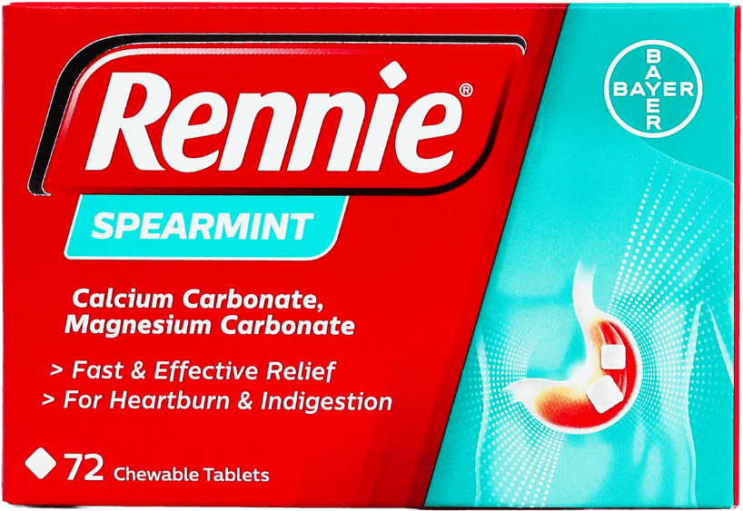 Rennie Spearmint 72 Tablets