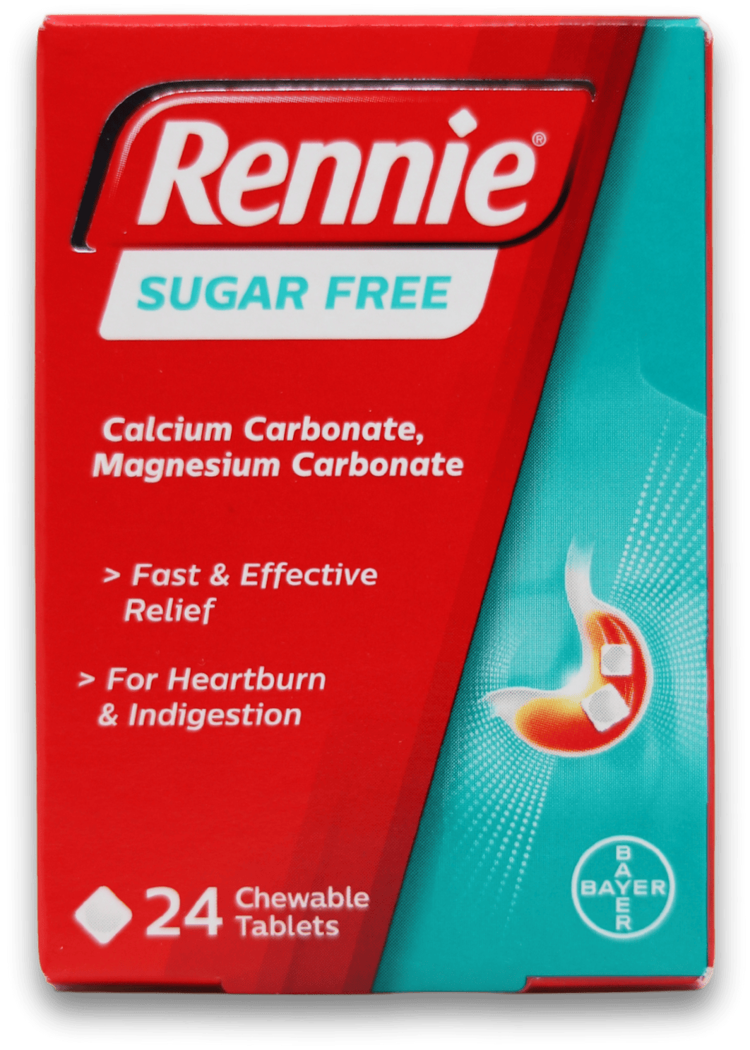 Rennie Sugar Free 24 Chewable Tablets