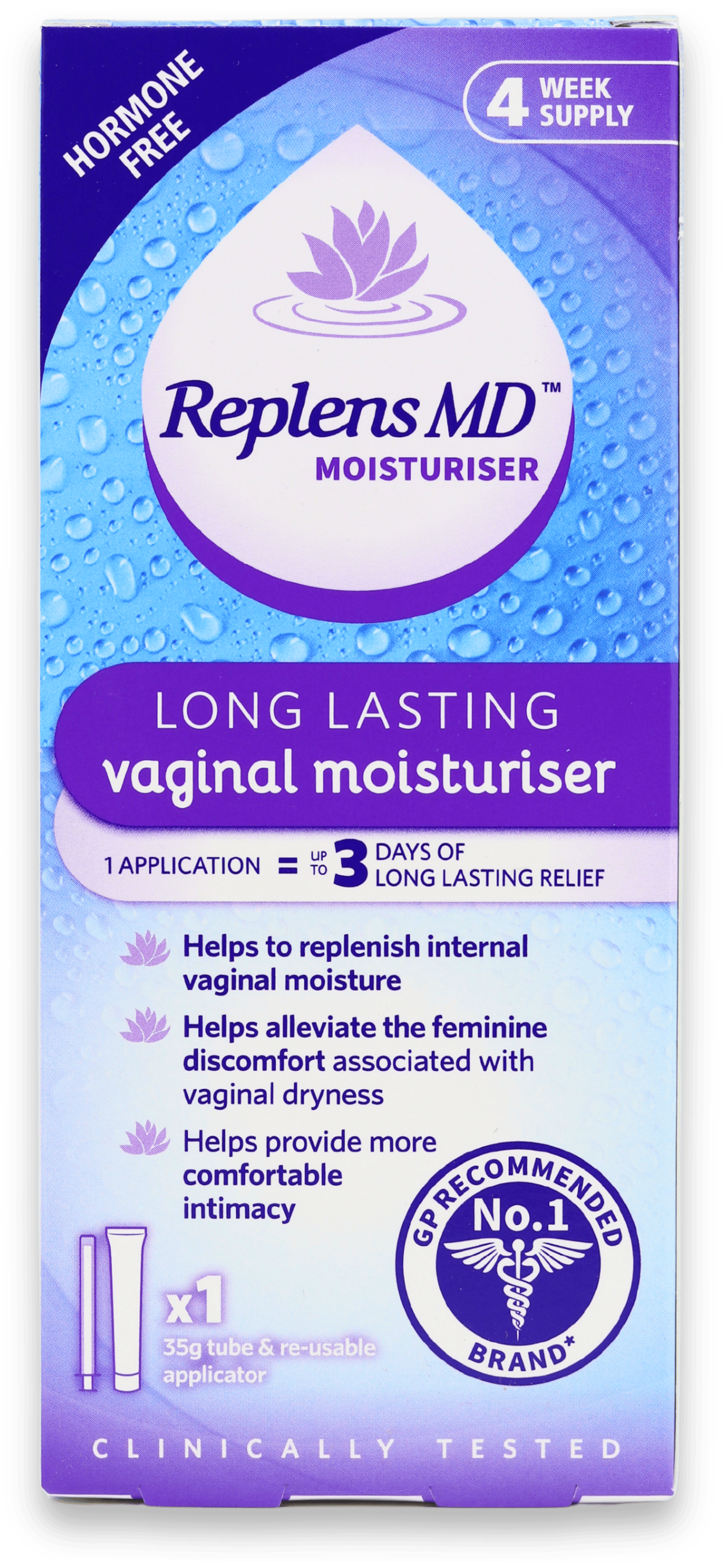 Replens MD Long Lasting Vaginal Moisturiser 35g