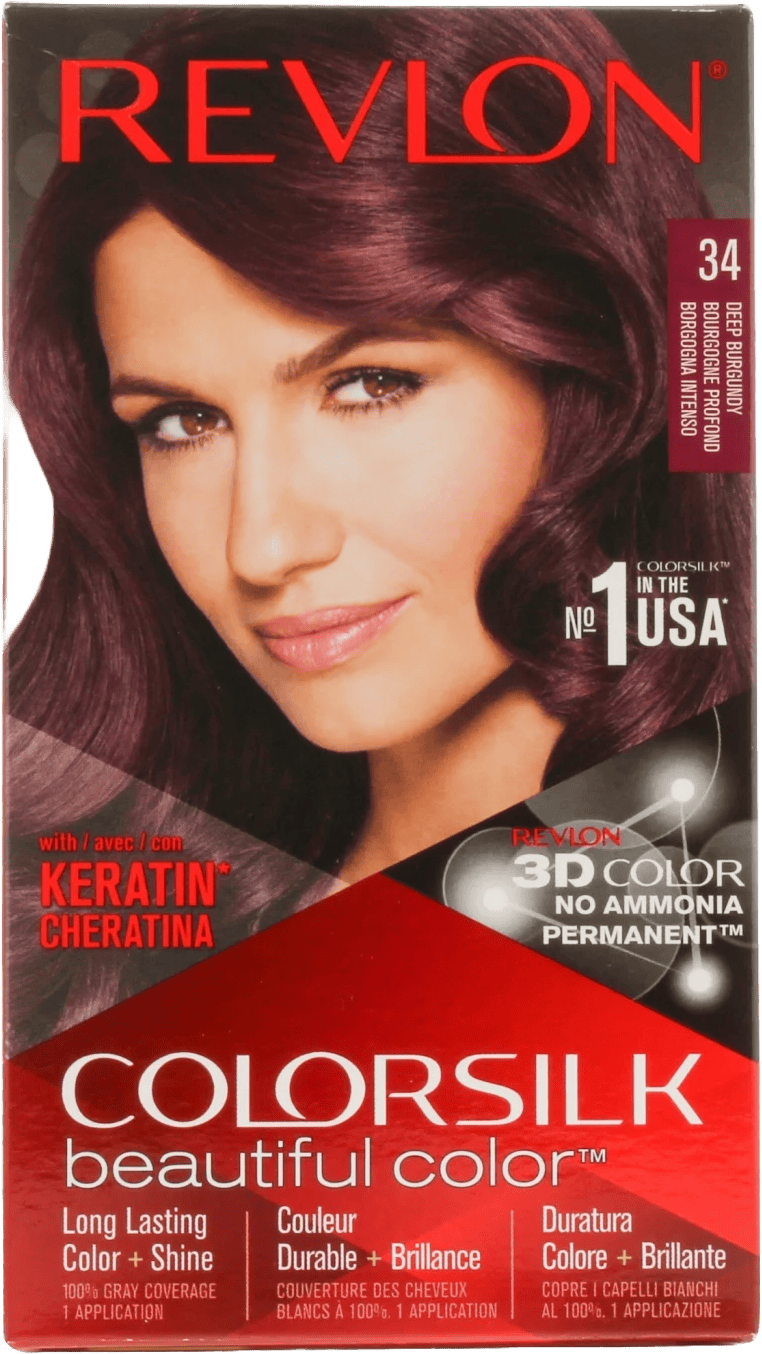 Revlon Colorsilk Permanent Hair Colour 34 Deep Burgundy