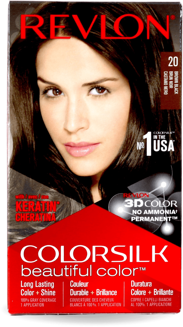 Revlon Colorsilk Permanent Hair Colour 20 Brown Black