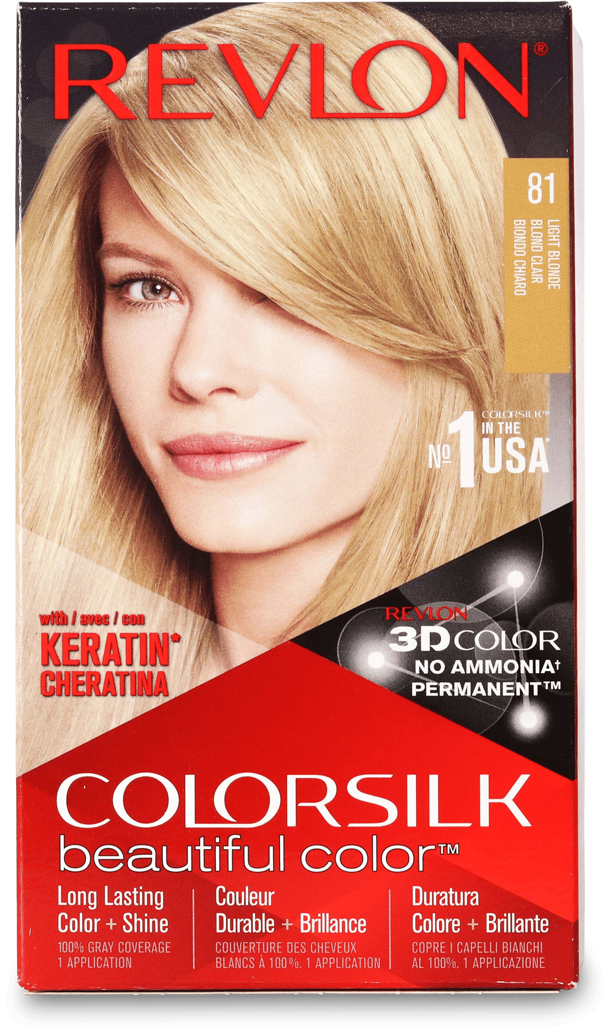 Revlon Colorsilk Permanent Hair Colour 81 Light Blonde