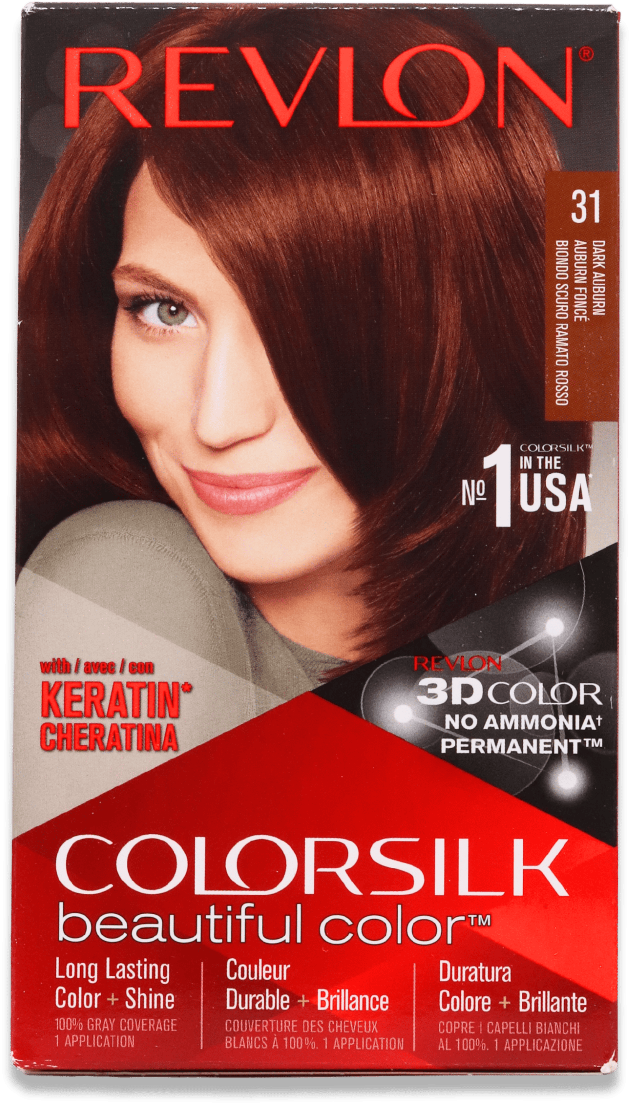 Revlon Colorsilk Permanent Hair Colour 31 Dark Auburn