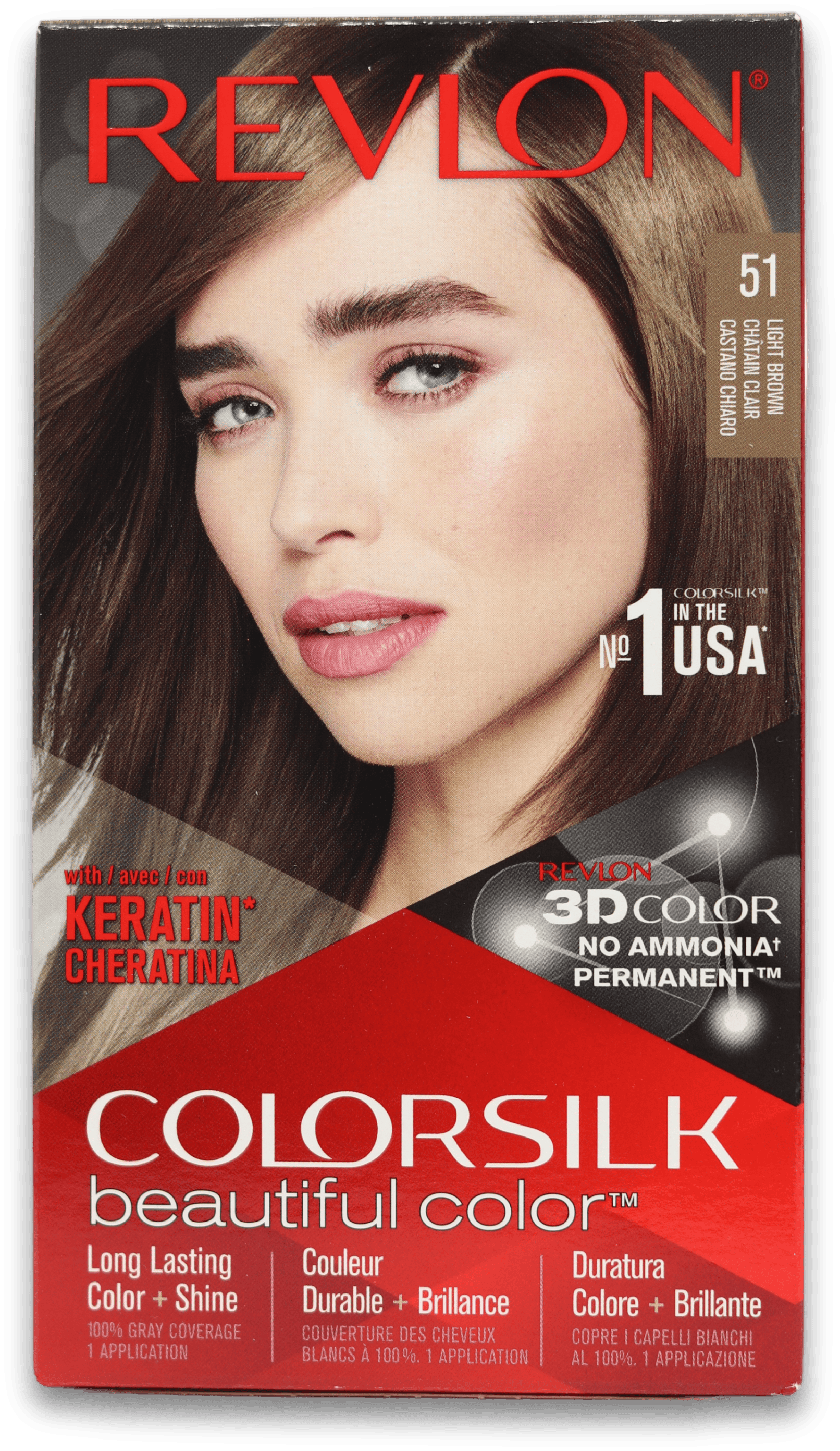 Revlon Colorsilk Permanent Hair Colour 51 Light Brown