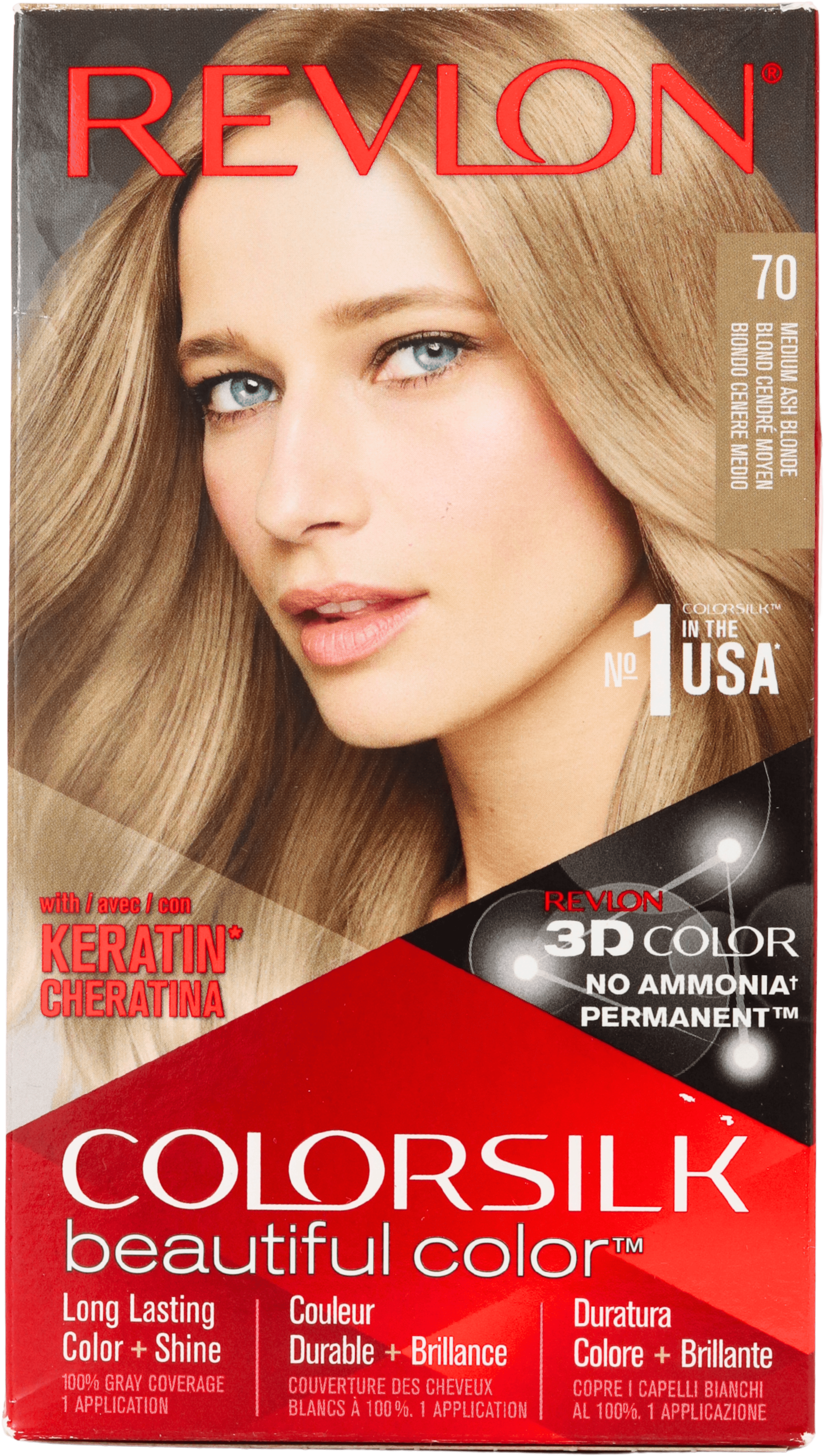 Revlon Colorsilk Permanent Hair Colour 70 Medium Ash Blonde