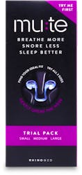 RhinoMed Mute Snore Less Sleep Better Trial Pack S/M/L