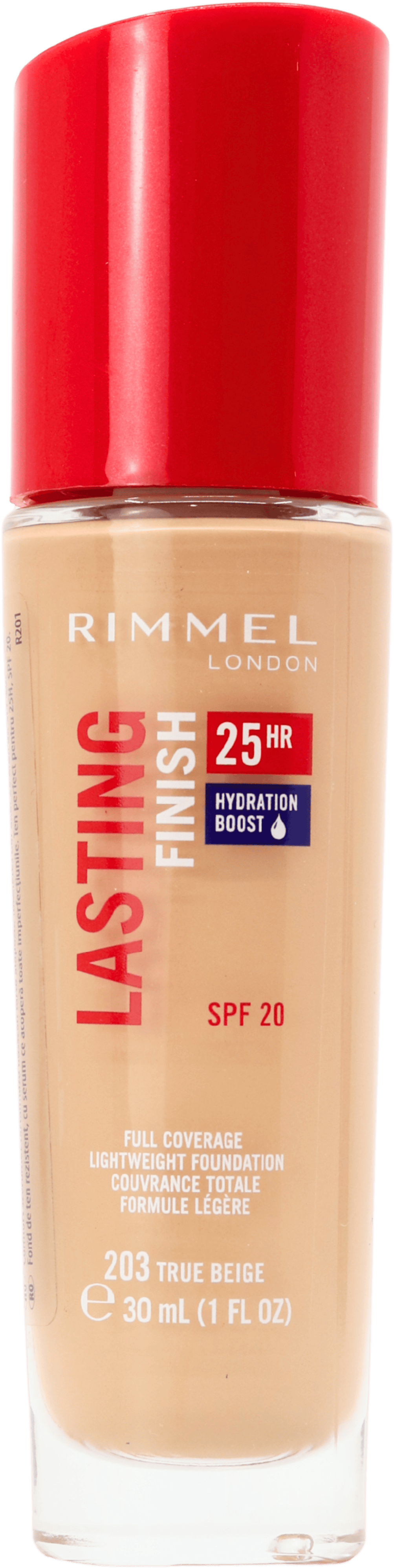 Rimmel Lasting Finish 25H Foundation 30ml - 203 True Beige