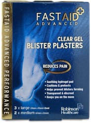 Fast Aid Clear Gel Blister Plaster 5s