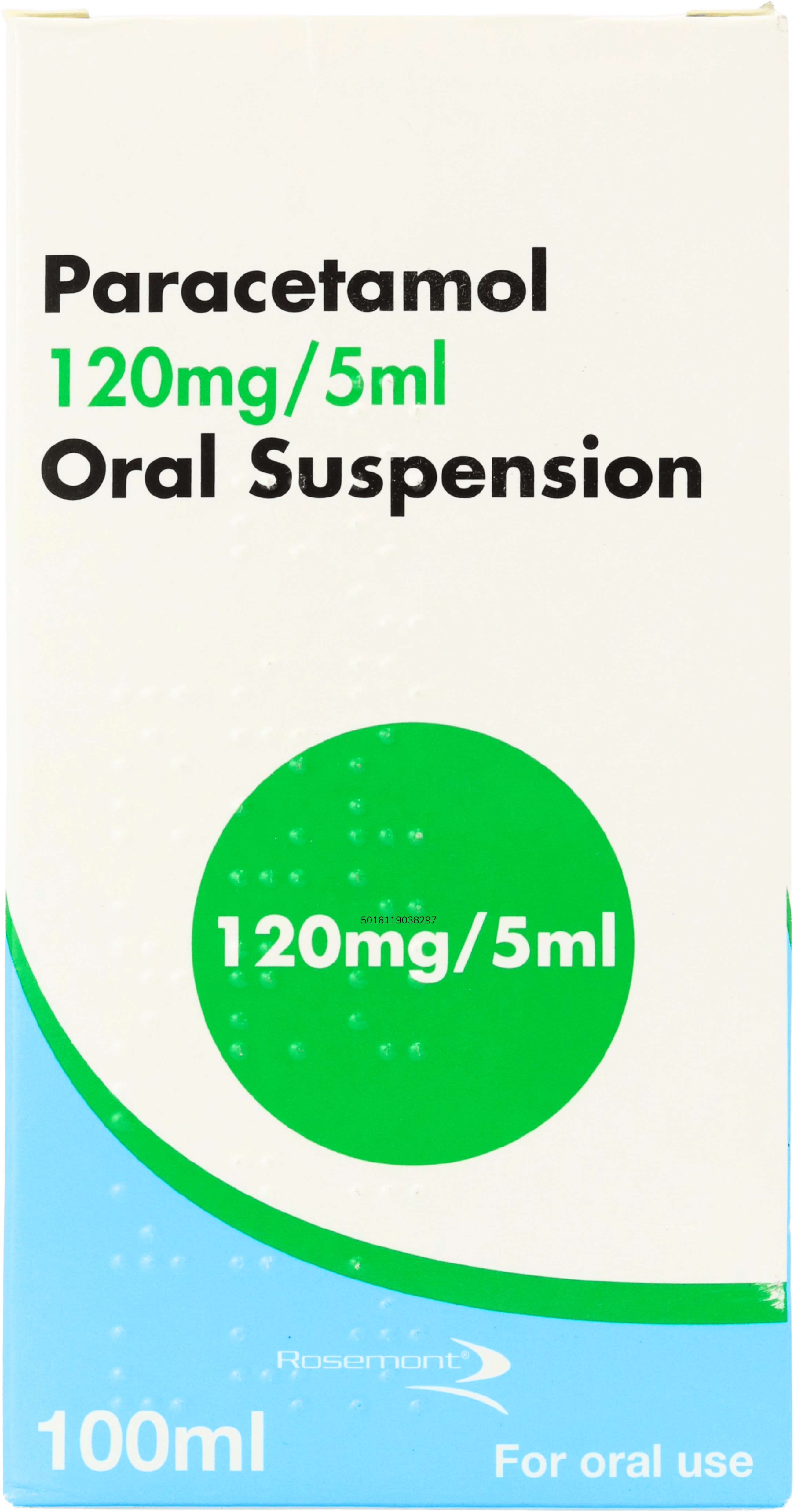 Rosemont Paracetamol 120mg/5ml Oral Suspension 100ml