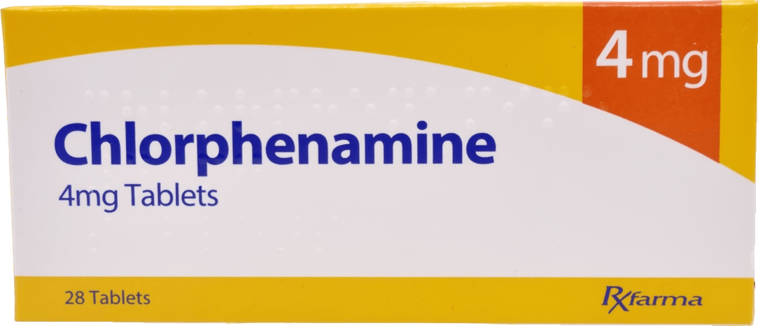 Allergy relief - Rx Farma Chlorphenamine 4mg 28 Tablets