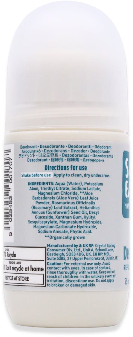 Salt of the Earth Unscented Deodorant Roll-on 75ml - 3
