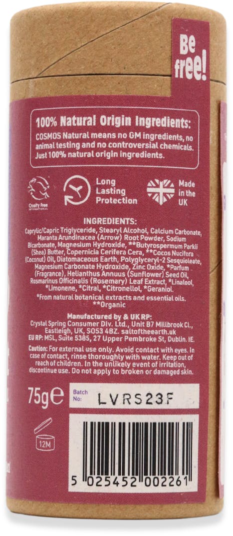 Salt of the Earth Lavender & Vanilla Deodorant Stick Refill 75g - 2