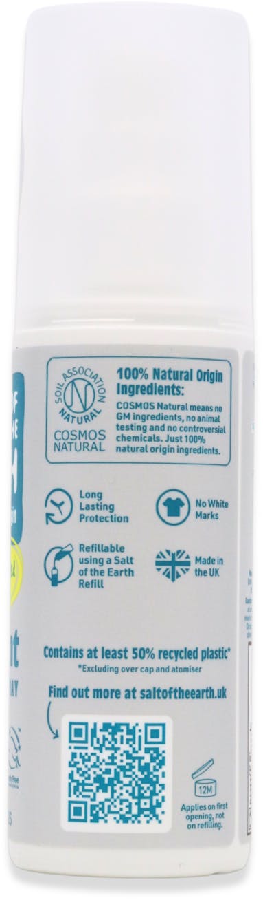 Salt of the Earth Unscented Deodrant Refillable Spray 100ml - 2