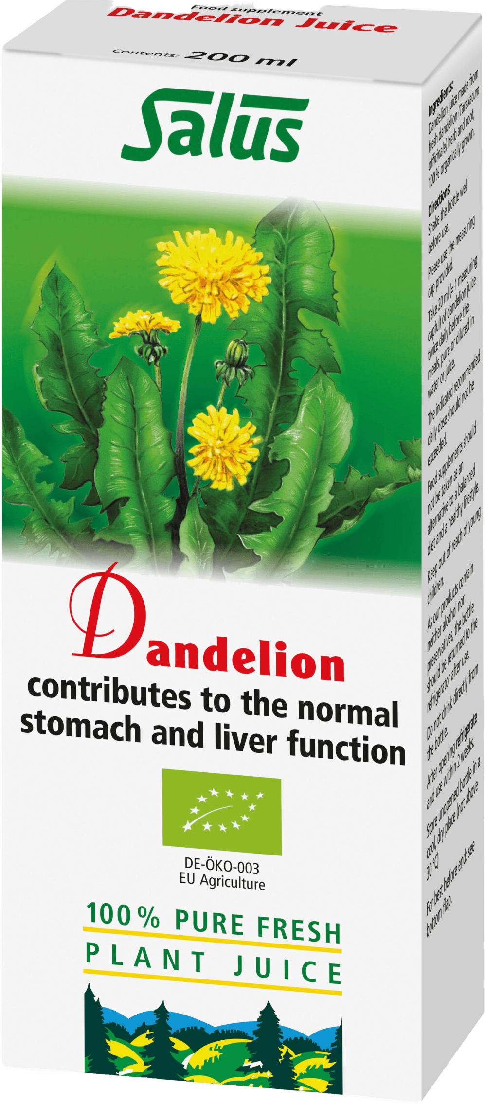 Salus Dandelion Plant Juice 200ml