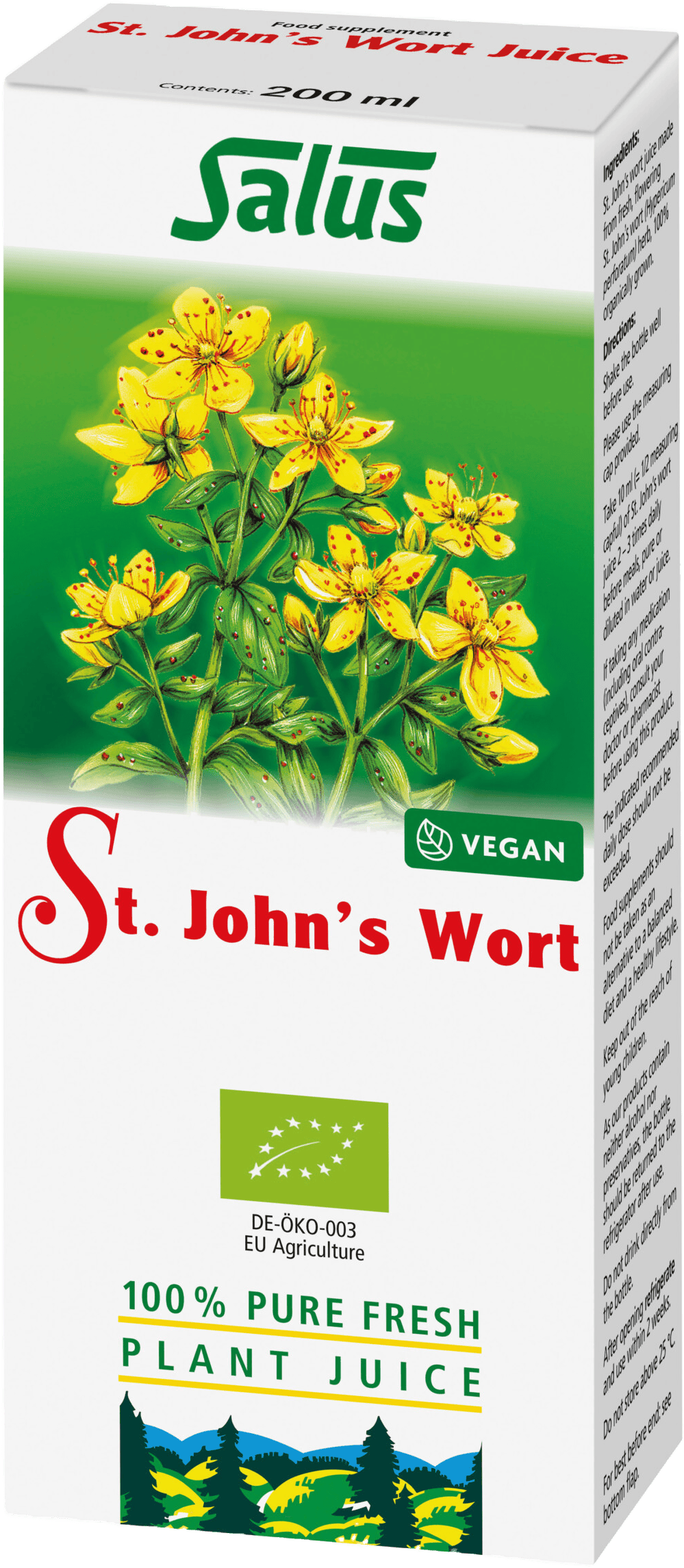 Salus St Johns Wort Plant Juice 200ml