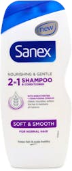 Sanex 2-In-1 Shampoo and Conditioner Soft and Smooth 250ml