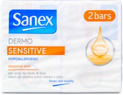 Sanex Bar Soap Dermo Protect Sensitive 90g 2 Pack