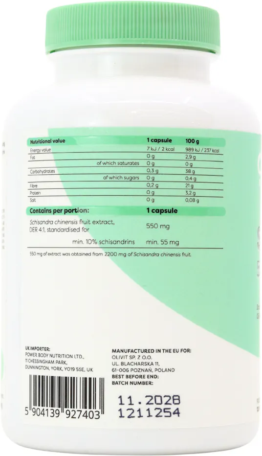 Osavi Schisandra 550mg 120 Capsules - 3