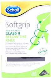 Scholl Softgrip C2 Below The Knee Compression Hosiery Medium Black