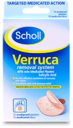 Scholl Verruca Removal Plaster 15 pack