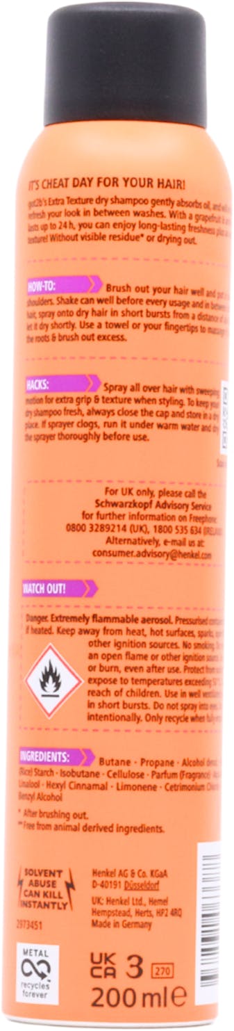 Schwarzkopf Got2B Fresh It Up Texture Dry Shampoo 200ml - 2